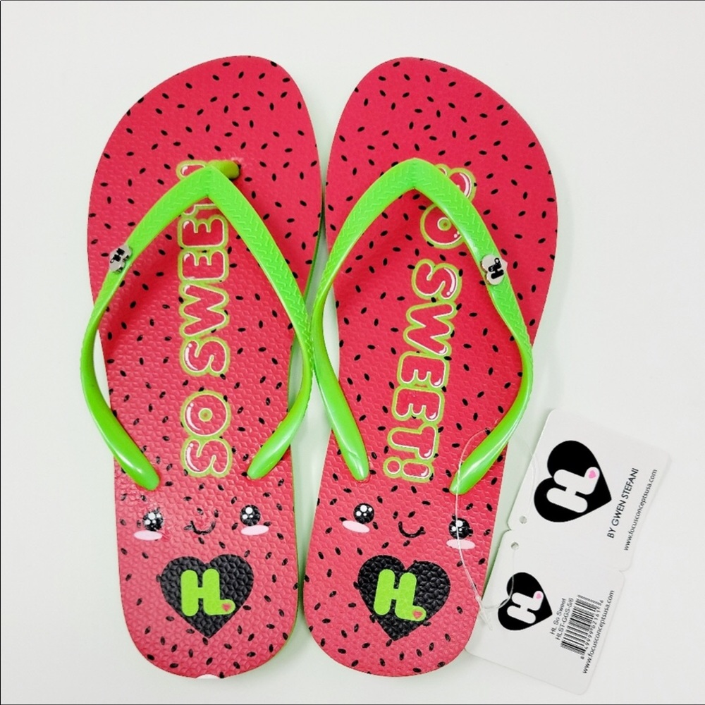 Harajuku Lovers Flip Flops SO SWEET Watermelon